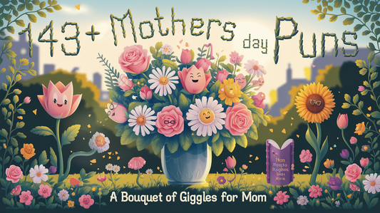 Featured image for 143+ Mothers Day Puns: A Bouquet of Giggles for Mom