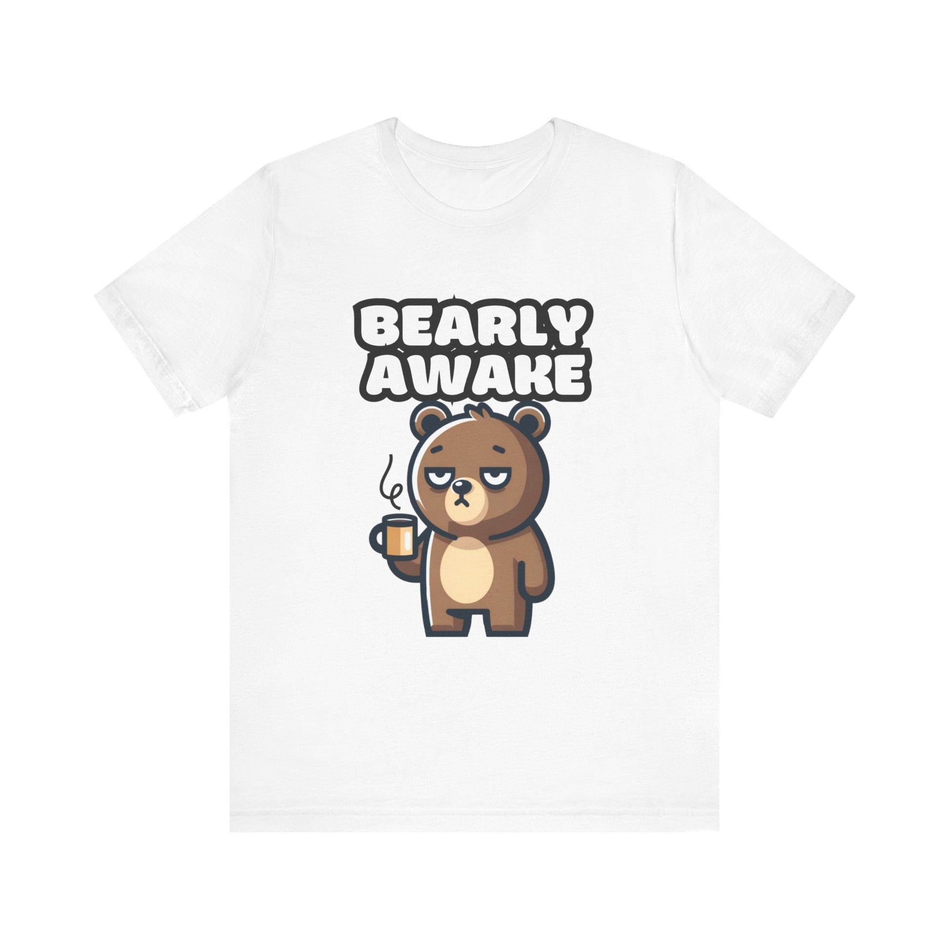 Bearly Awake - Bear T-shirt White / S