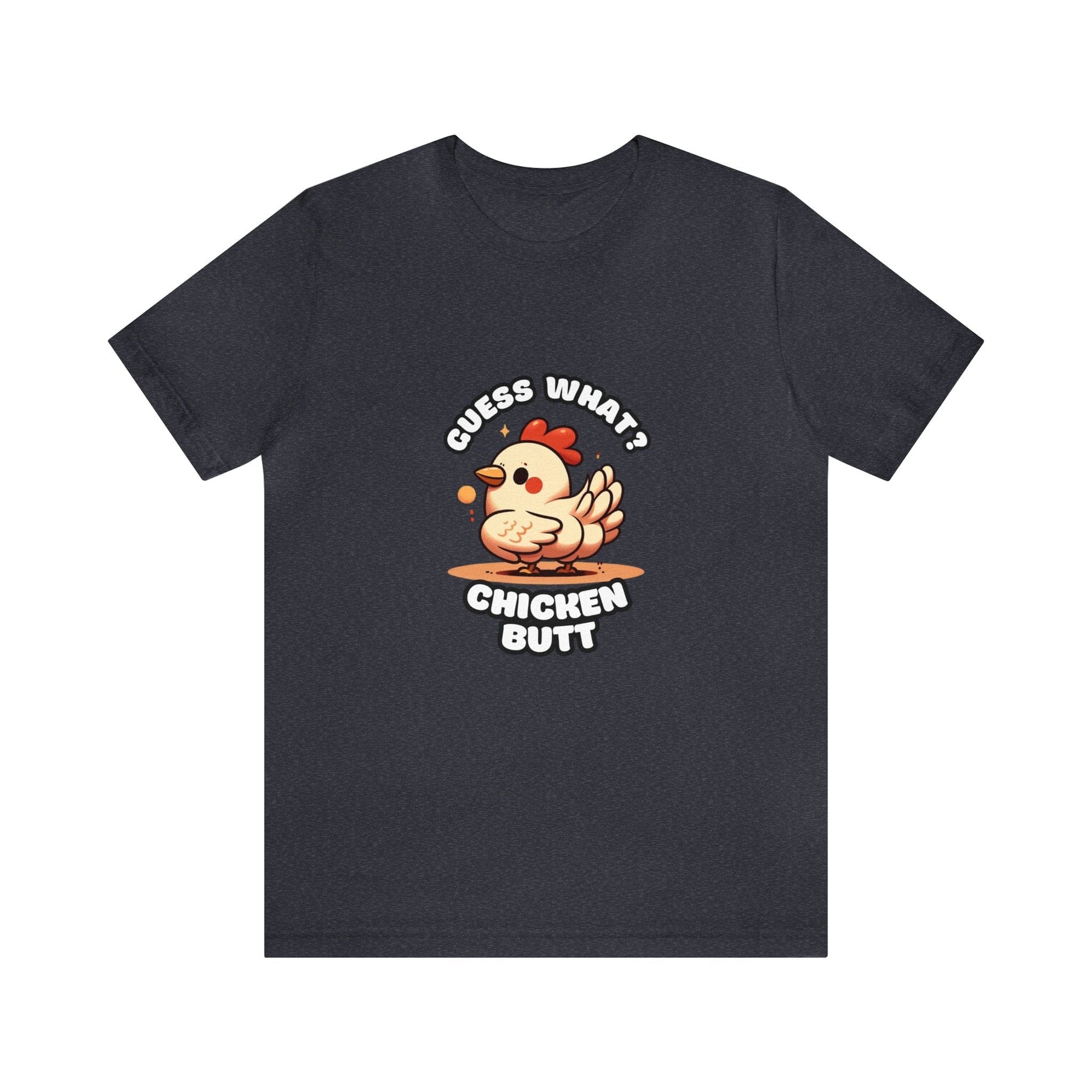 Guess What? Chicken Butt - Chicken T-shirt Ash Black / XS