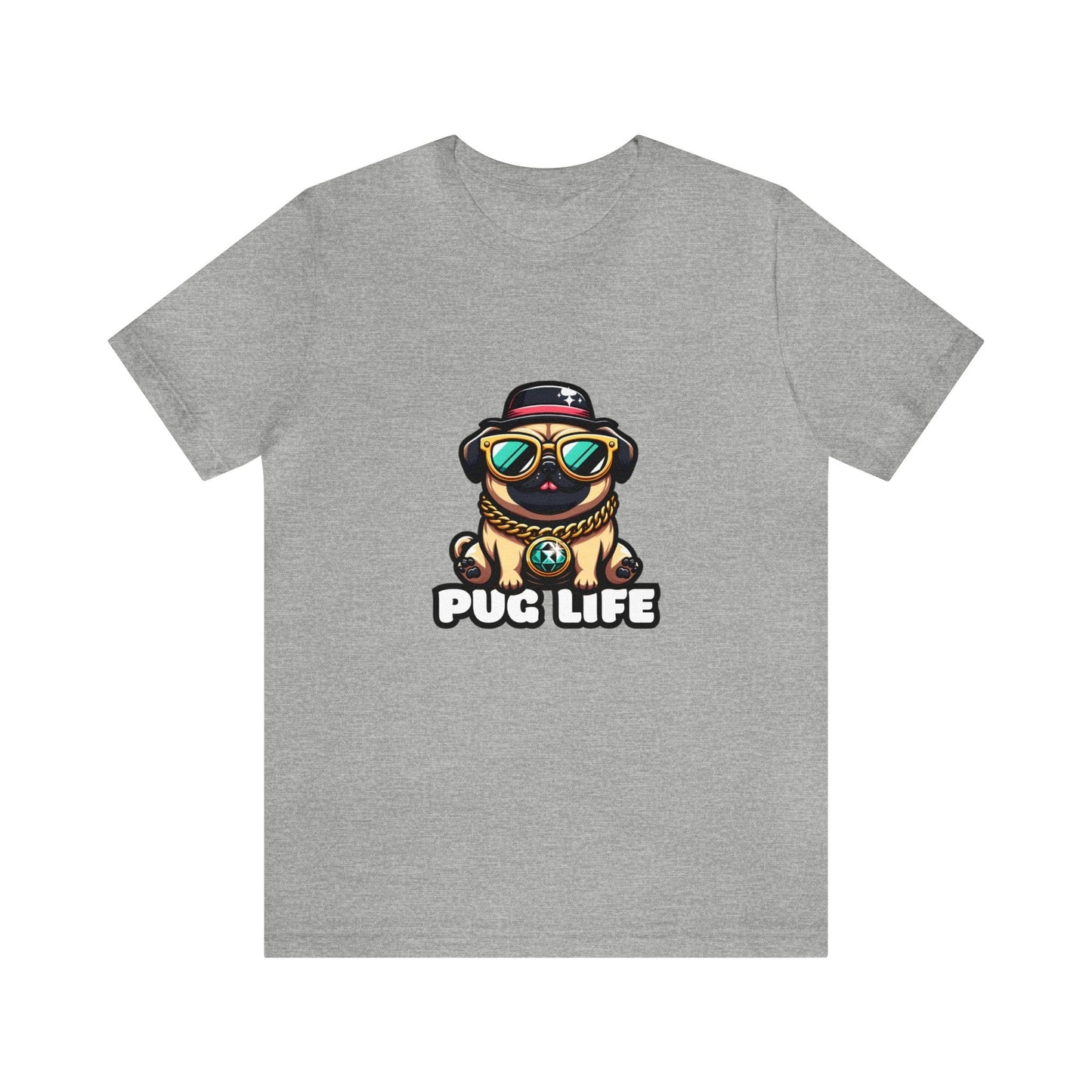 Pug Life - Pug T-shirt Gray / S