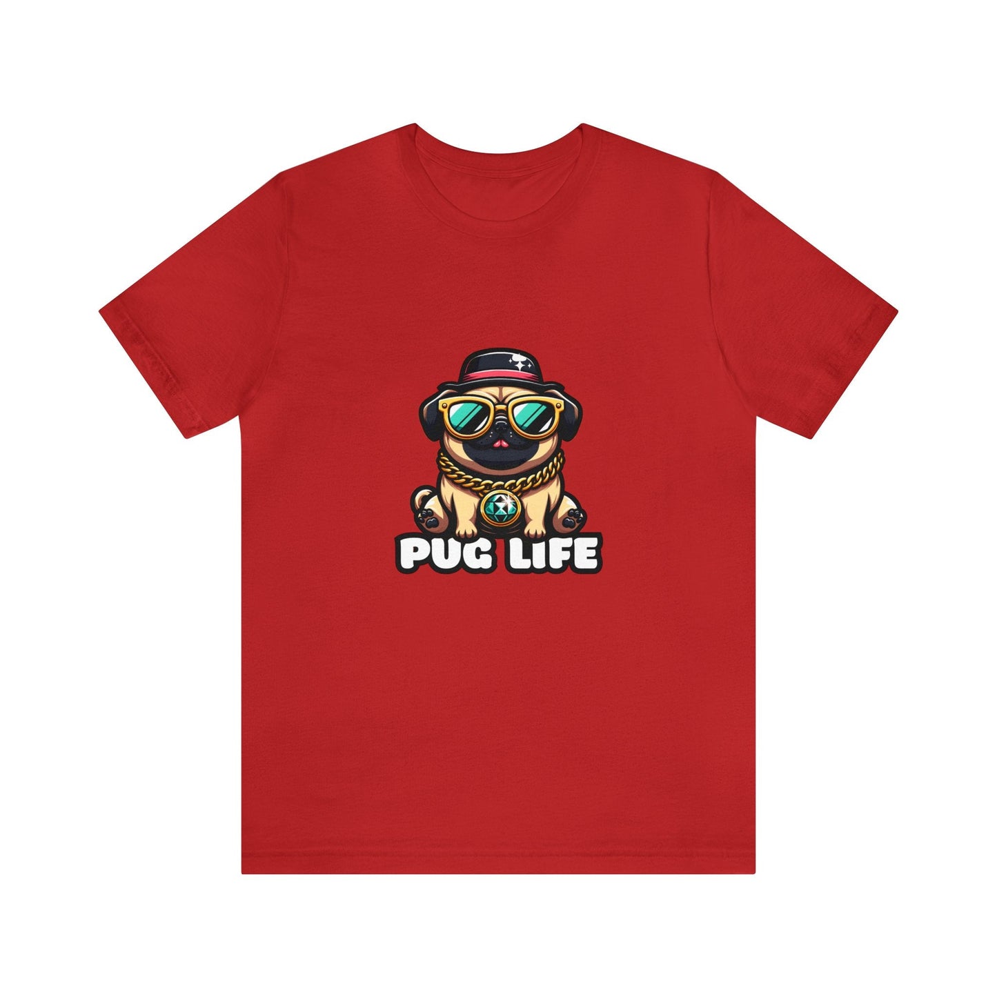 Pug Life - Pug T-shirt Red / XS
