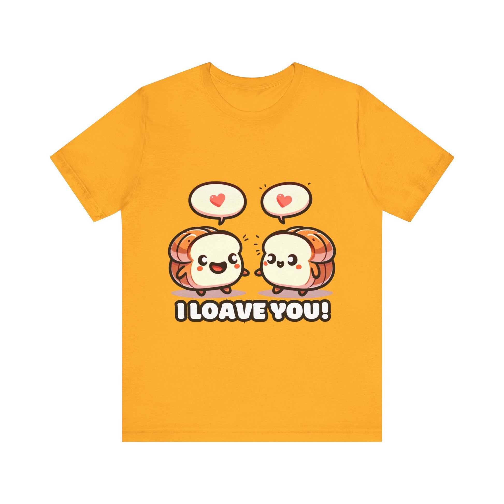 Say I loave you - Two bread T-shirts Gold / S