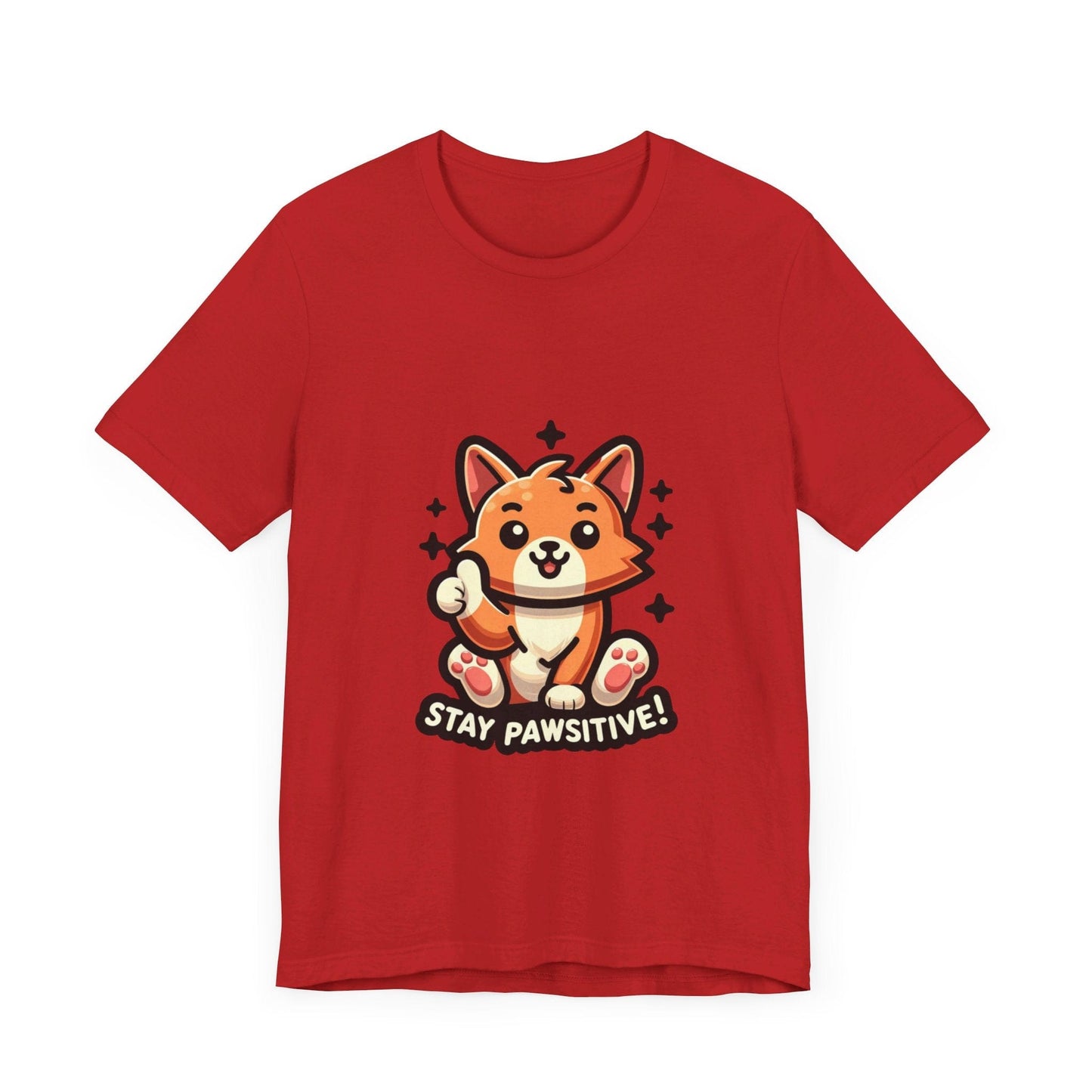 Stay Pawsitive - Cat T-shirt