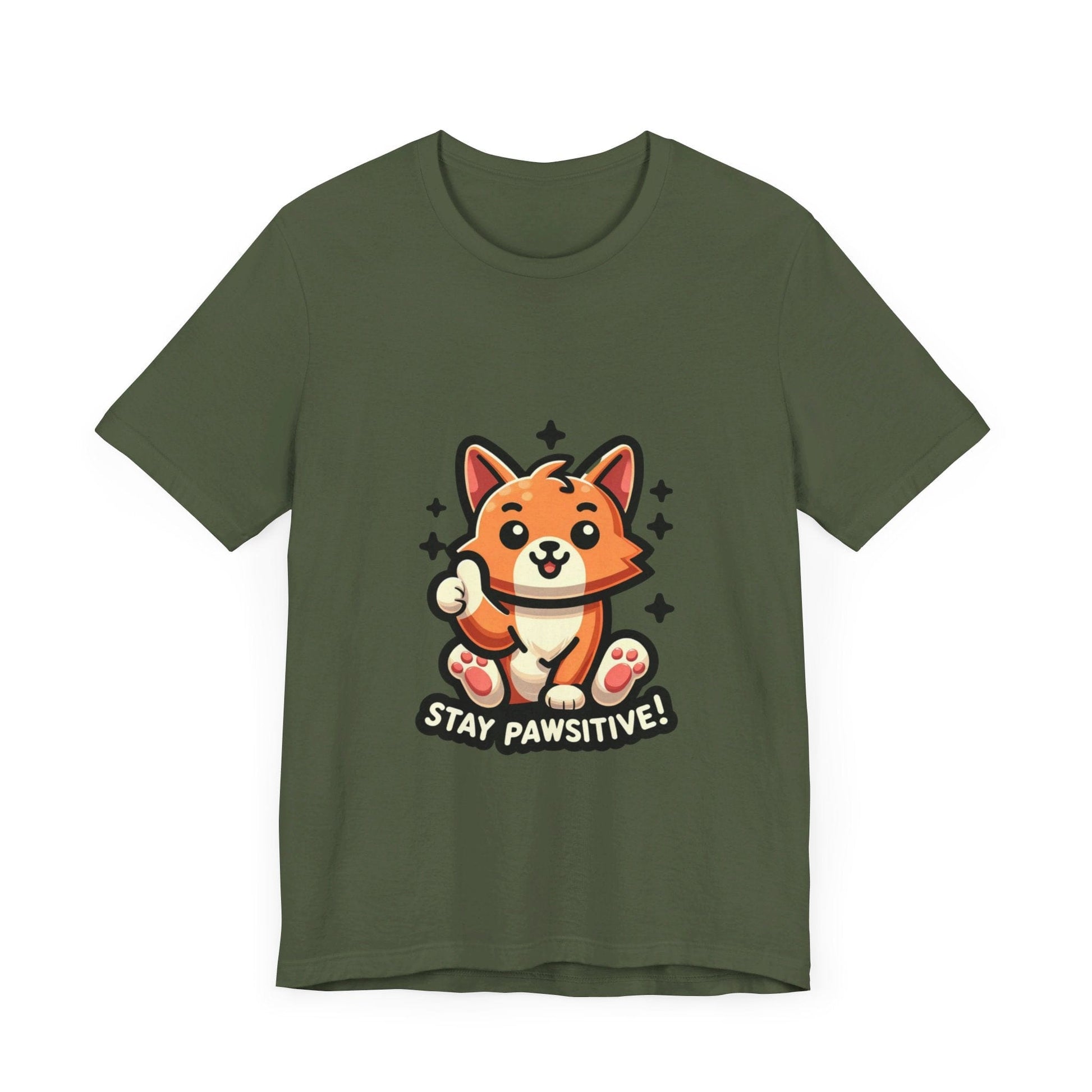 Stay Pawsitive - Cat T-shirt