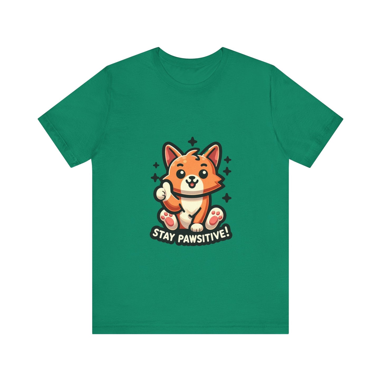 Stay Pawsitive - Cat T-shirt Kelly / S