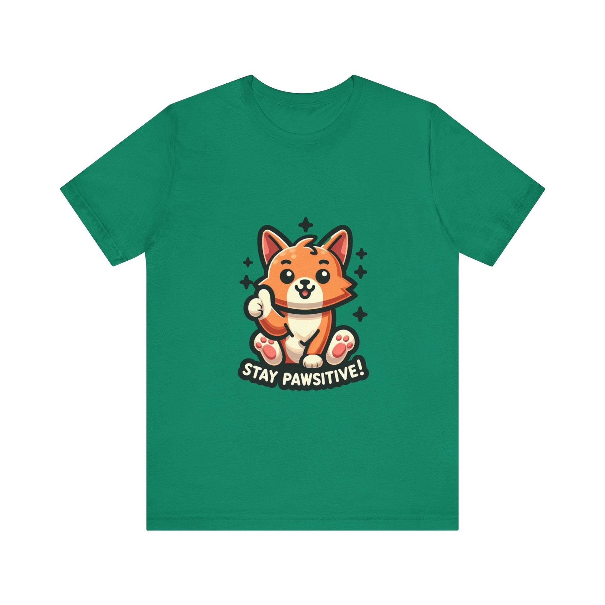 Stay Pawsitive - Cat T-shirt Kelly / S