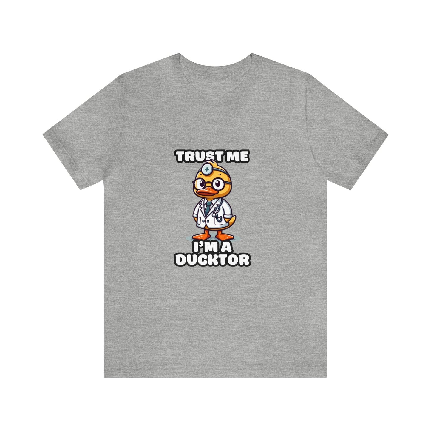 Trust Me, I'm A Ducktor - Duck T-shirt Gray / S