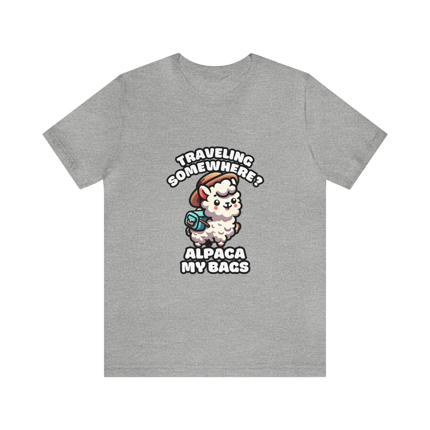 Traveling Somewhere? Alpaca My Bags - Alpaca T-shirt Athletic Heather / S