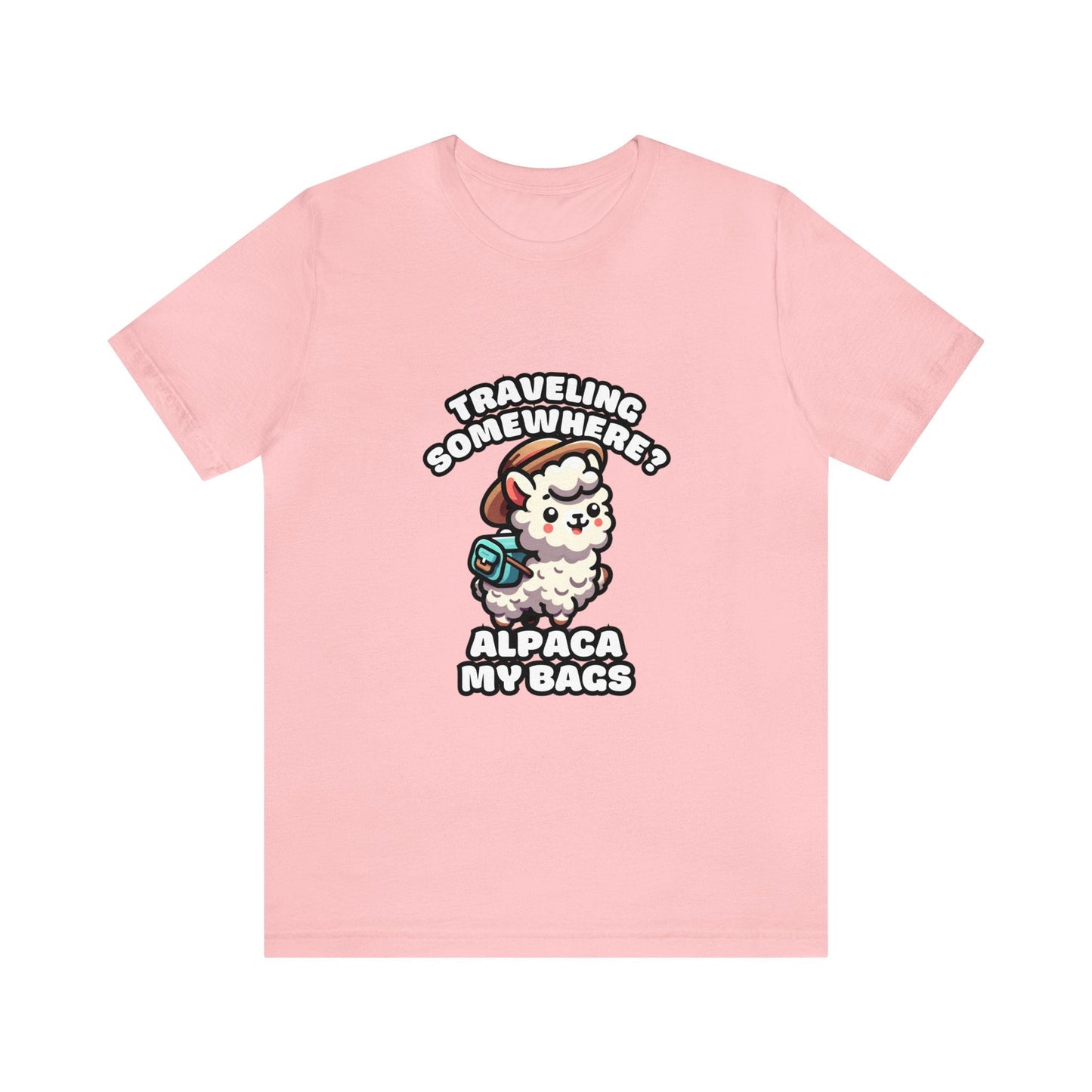 Traveling Somewhere? Alpaca My Bags - Alpaca T-shirt Pink / XS