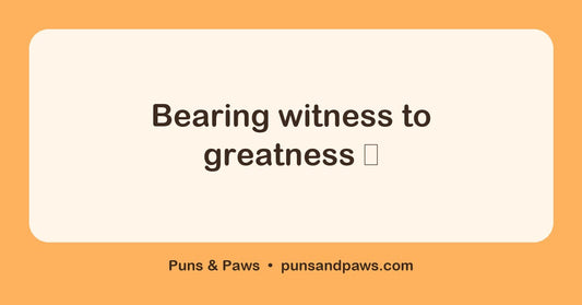 Chicago bears puns hero card by Puns & Paws: "Bearing witness to greatness 🐻"