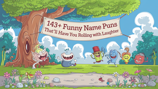 Featured image for 143+ Funny Name Puns That'll Have You Rolling with Laughter