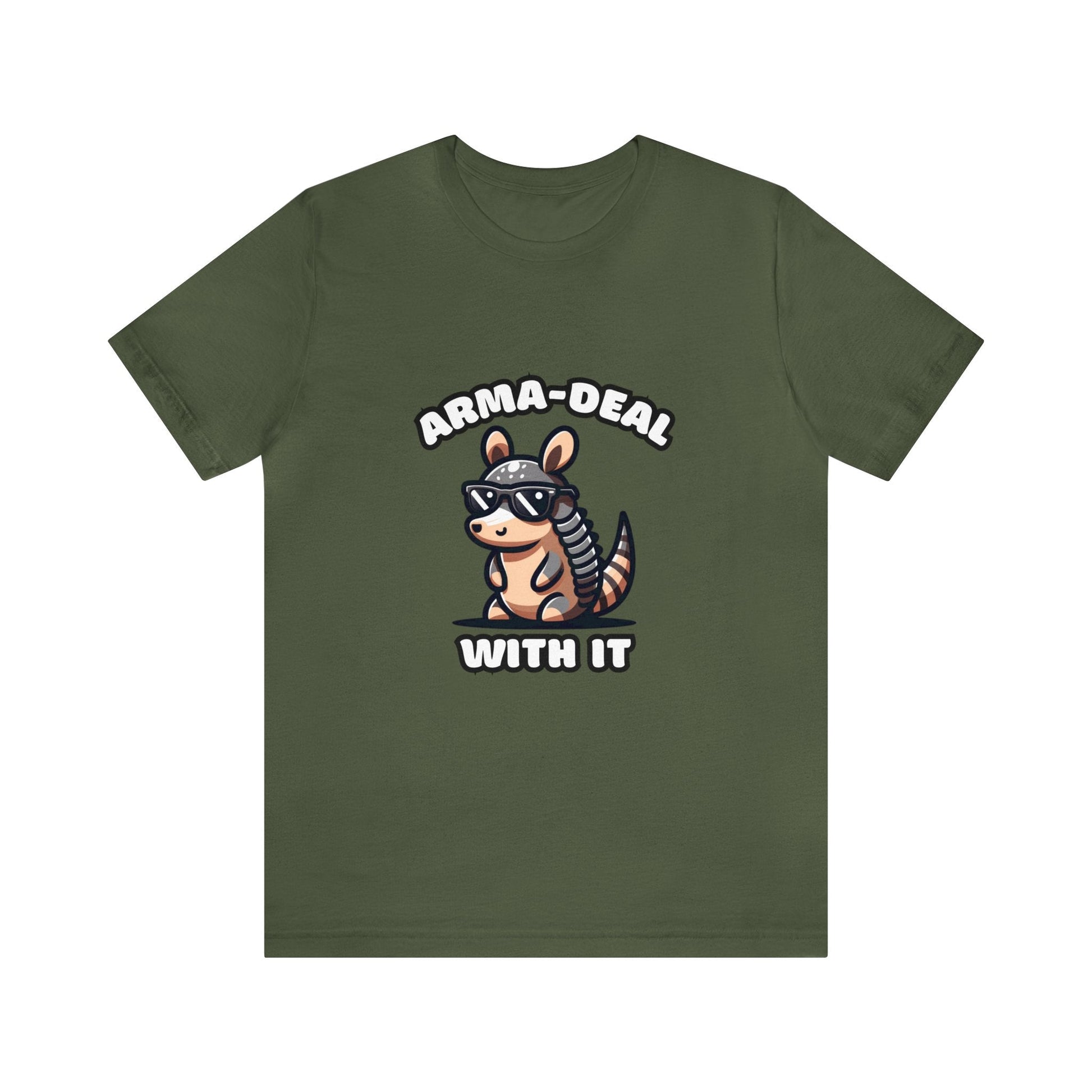 US - Arma-Deal With It - Armadillo T-shirt Military Green / XS