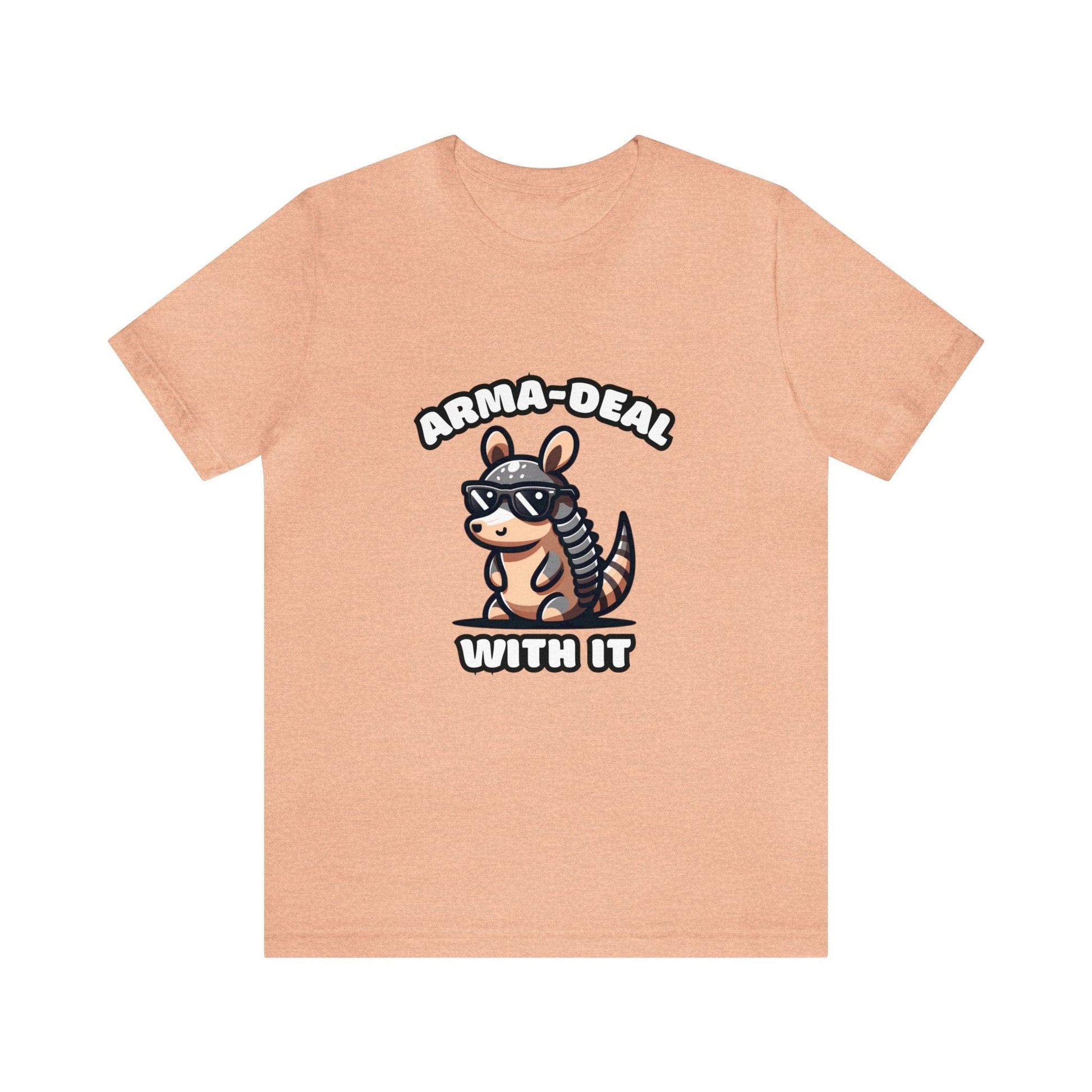 Arma-Deal With It - Armadillo T-shirt Peach / S
