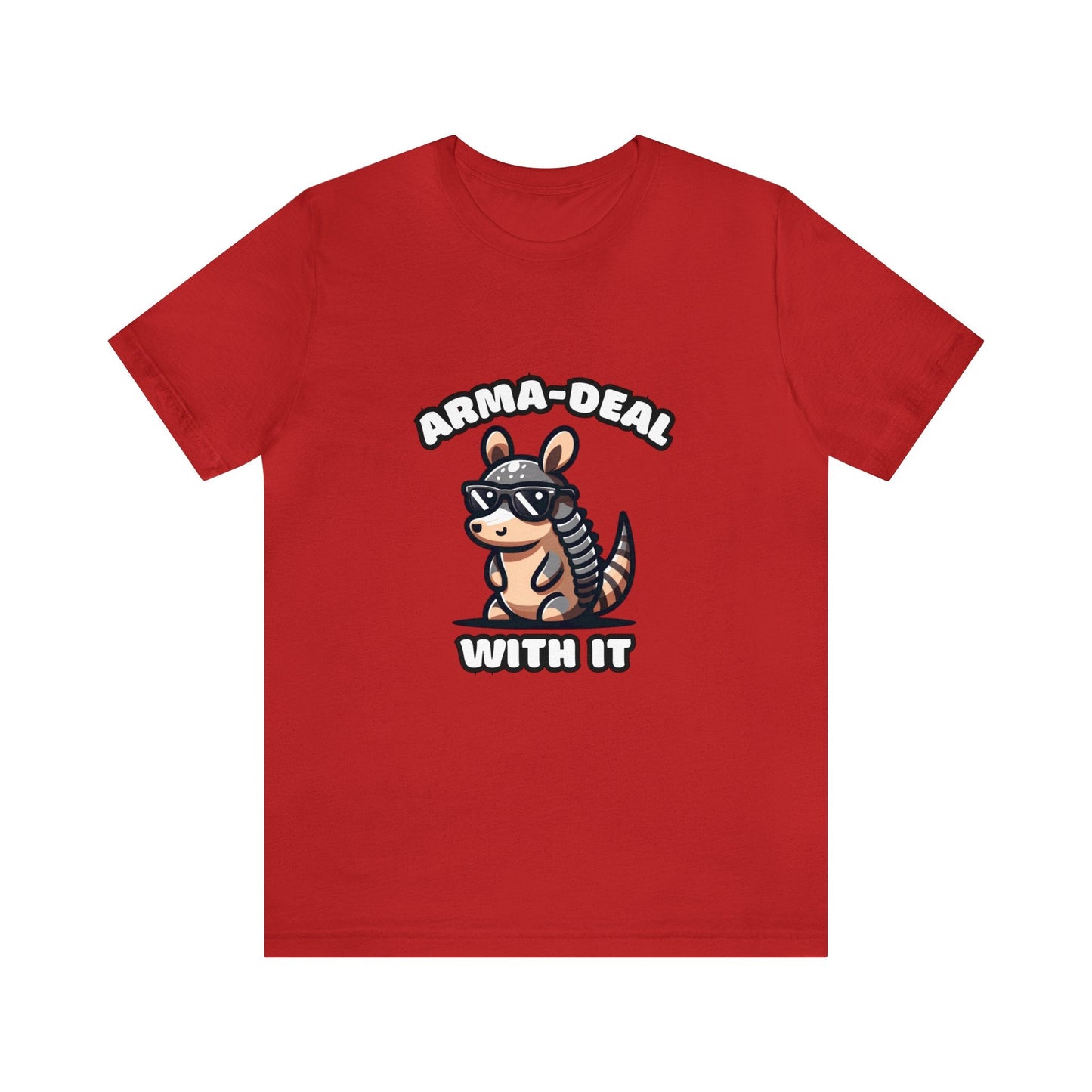 Arma-Deal With It - Armadillo T-shirt Red / XS