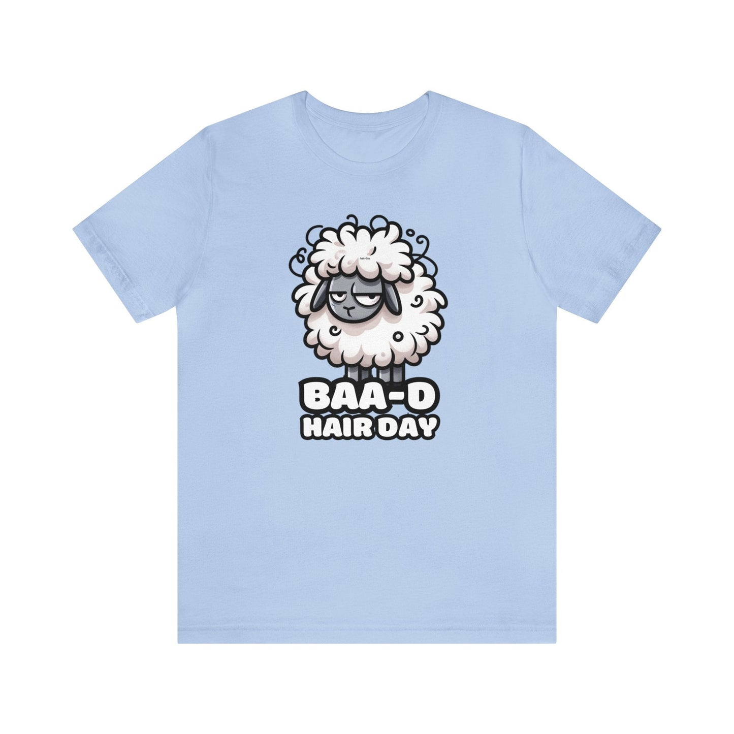 Baa-d Hair - Sheep T-shirt Baby Blue / S