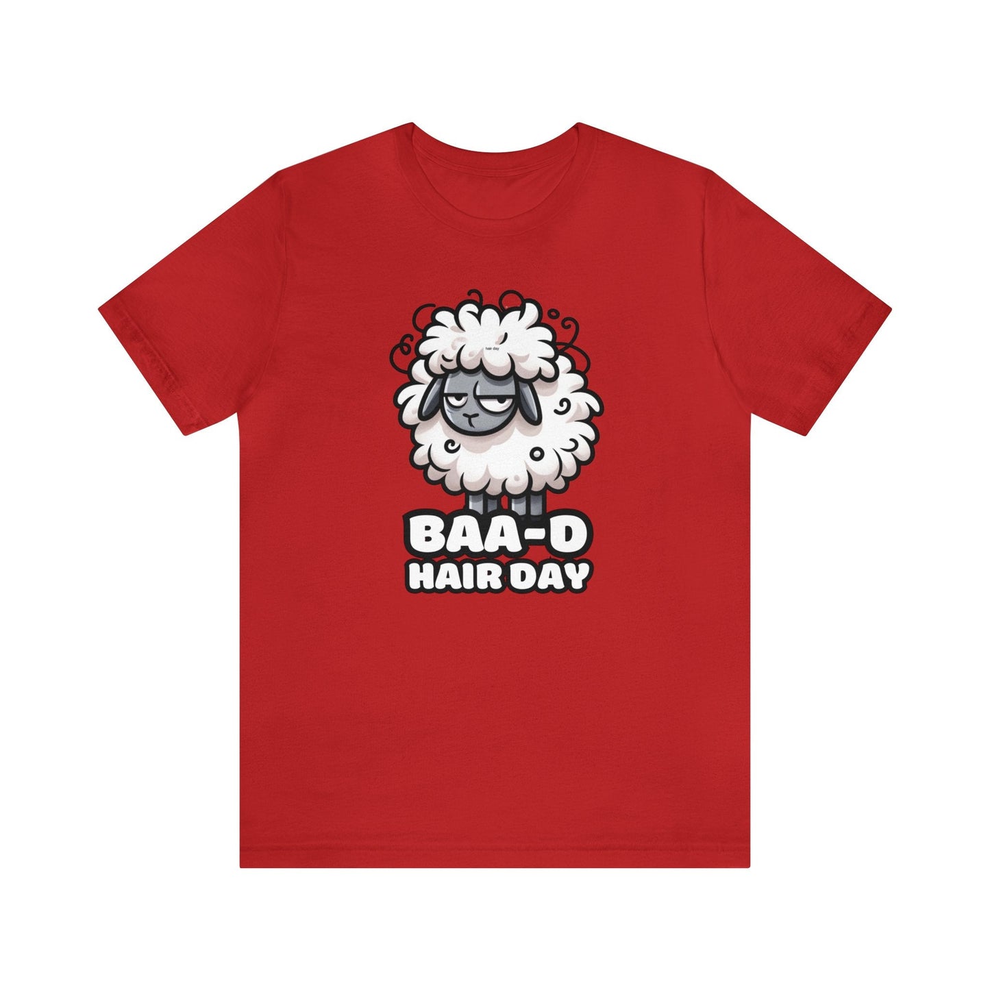 Baa-d Hair - Sheep T-shirt Red / XS