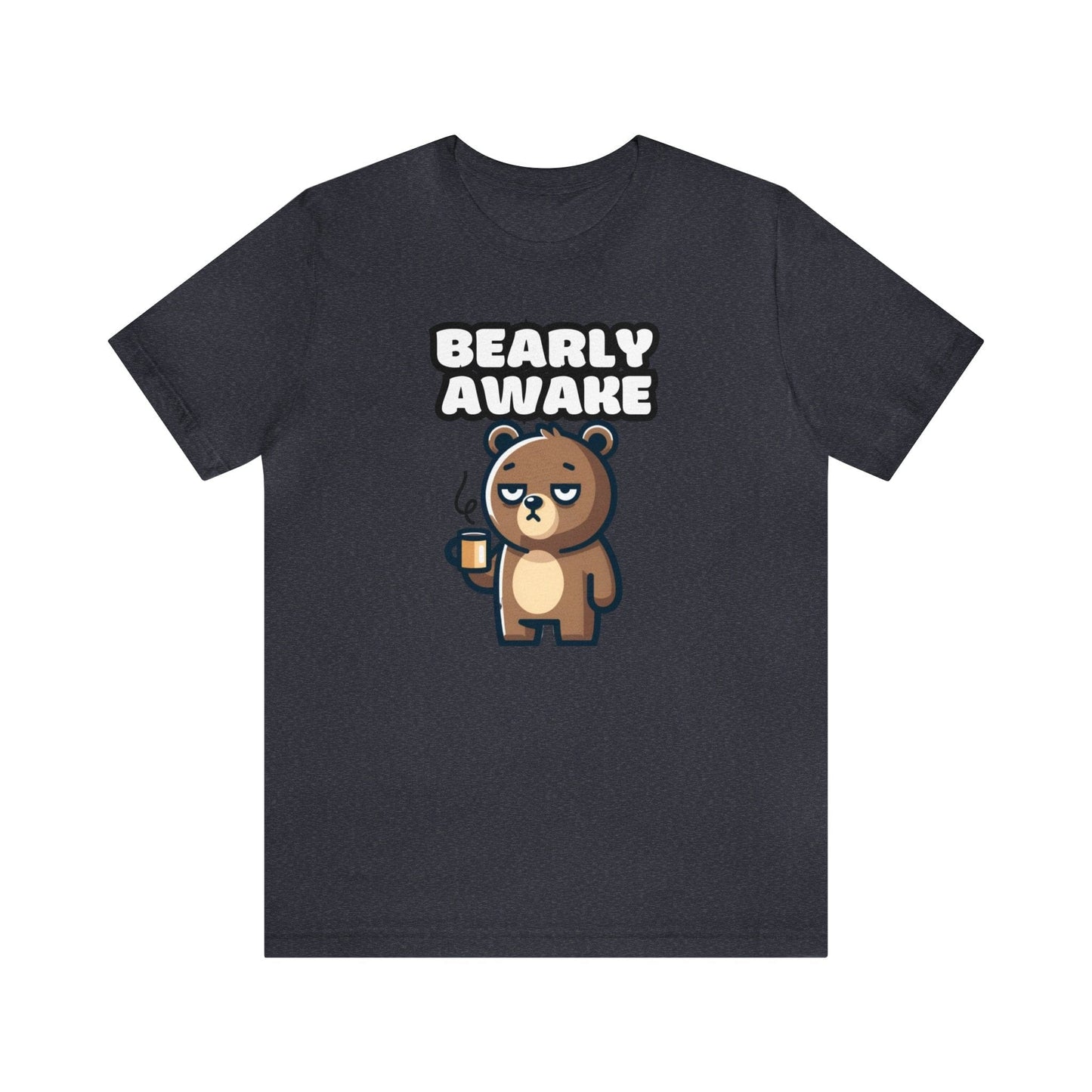 Bearly Awake - Bear T-shirt Ash Black / S
