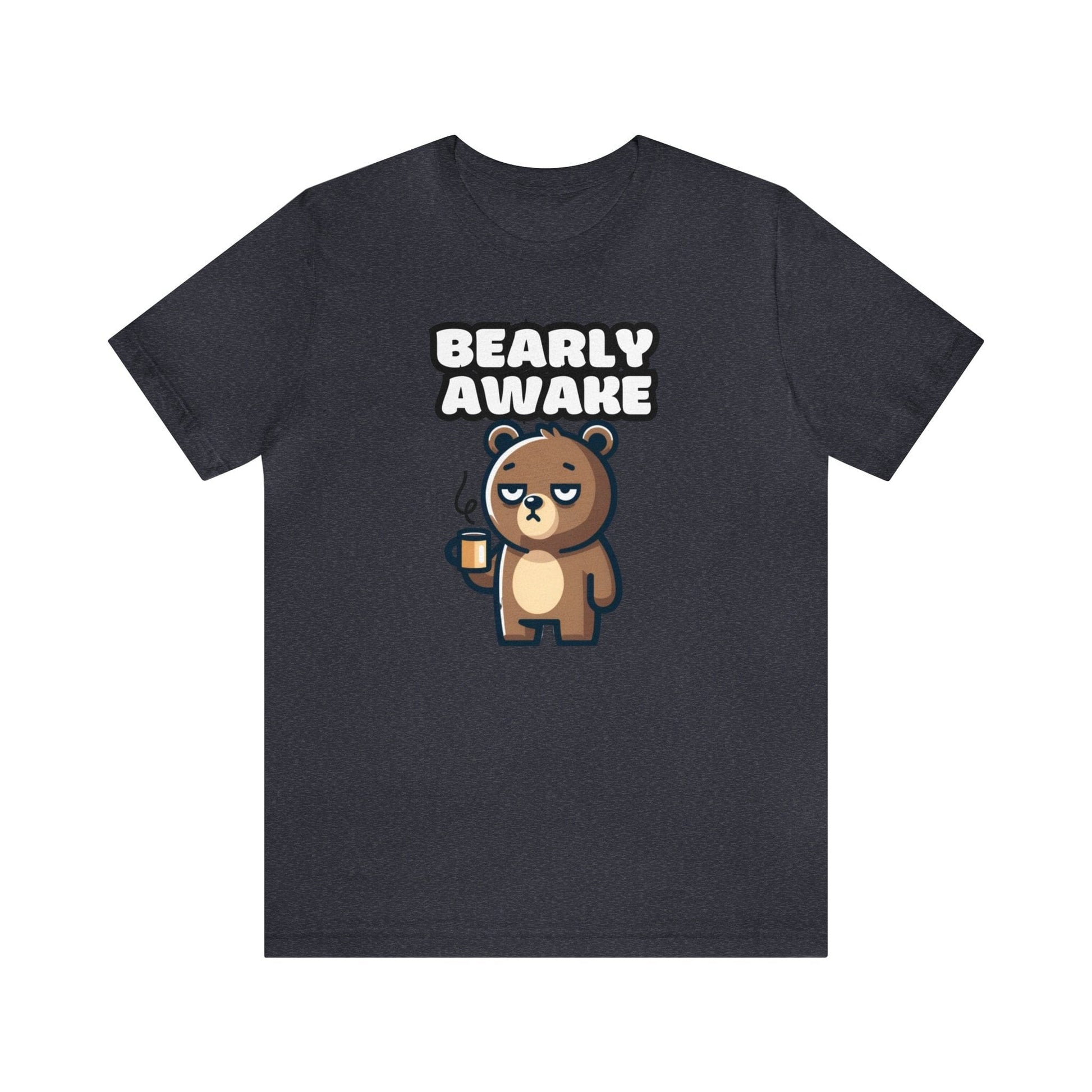 Bearly Awake - Bear T-shirt Ash Black / S