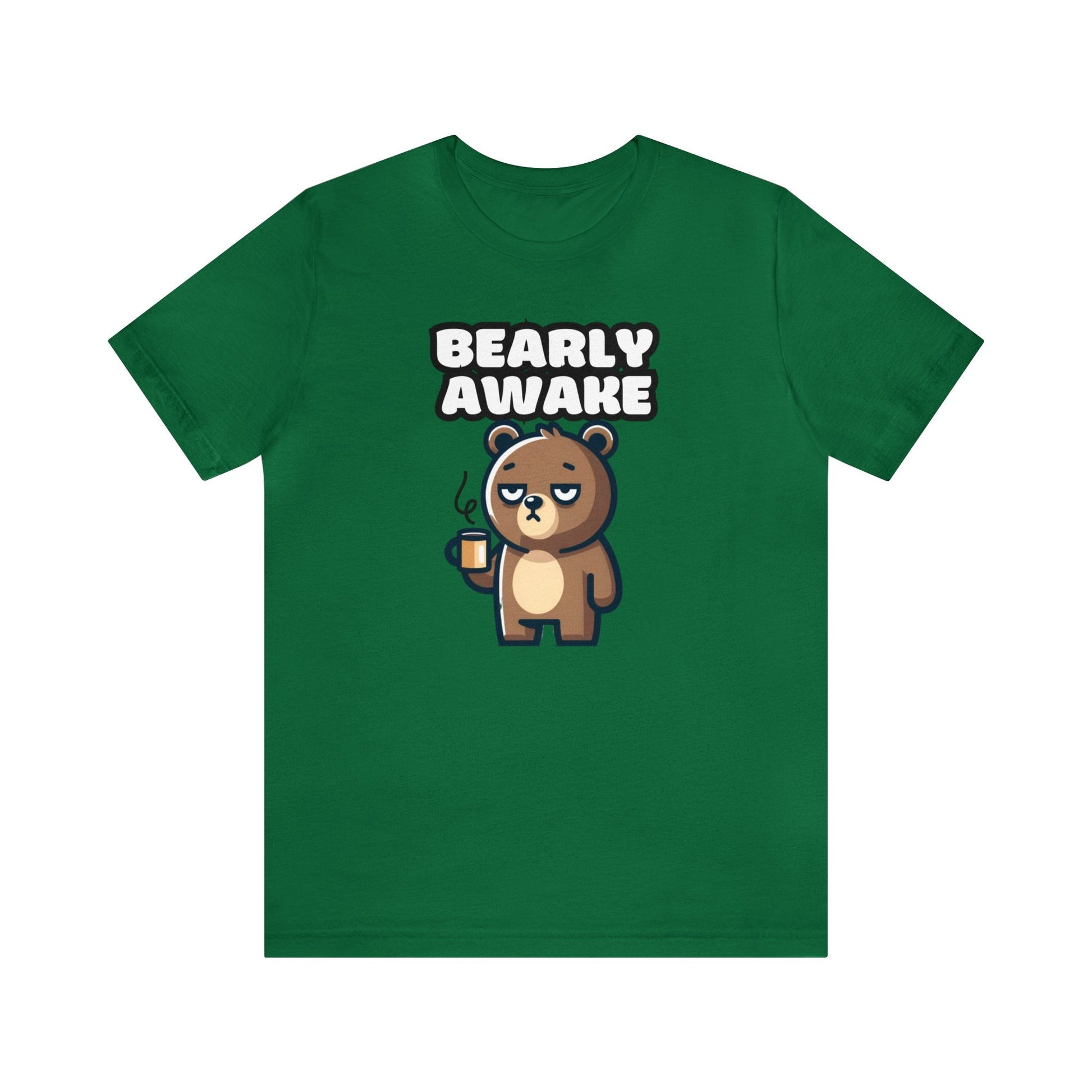 Bearly Awake - Bear T-shirt Green / XS