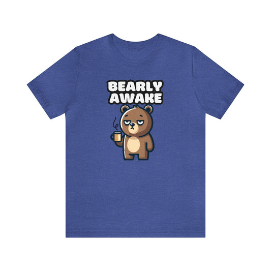 Bearly Awake - Bear T-shirt Royal Blue / S