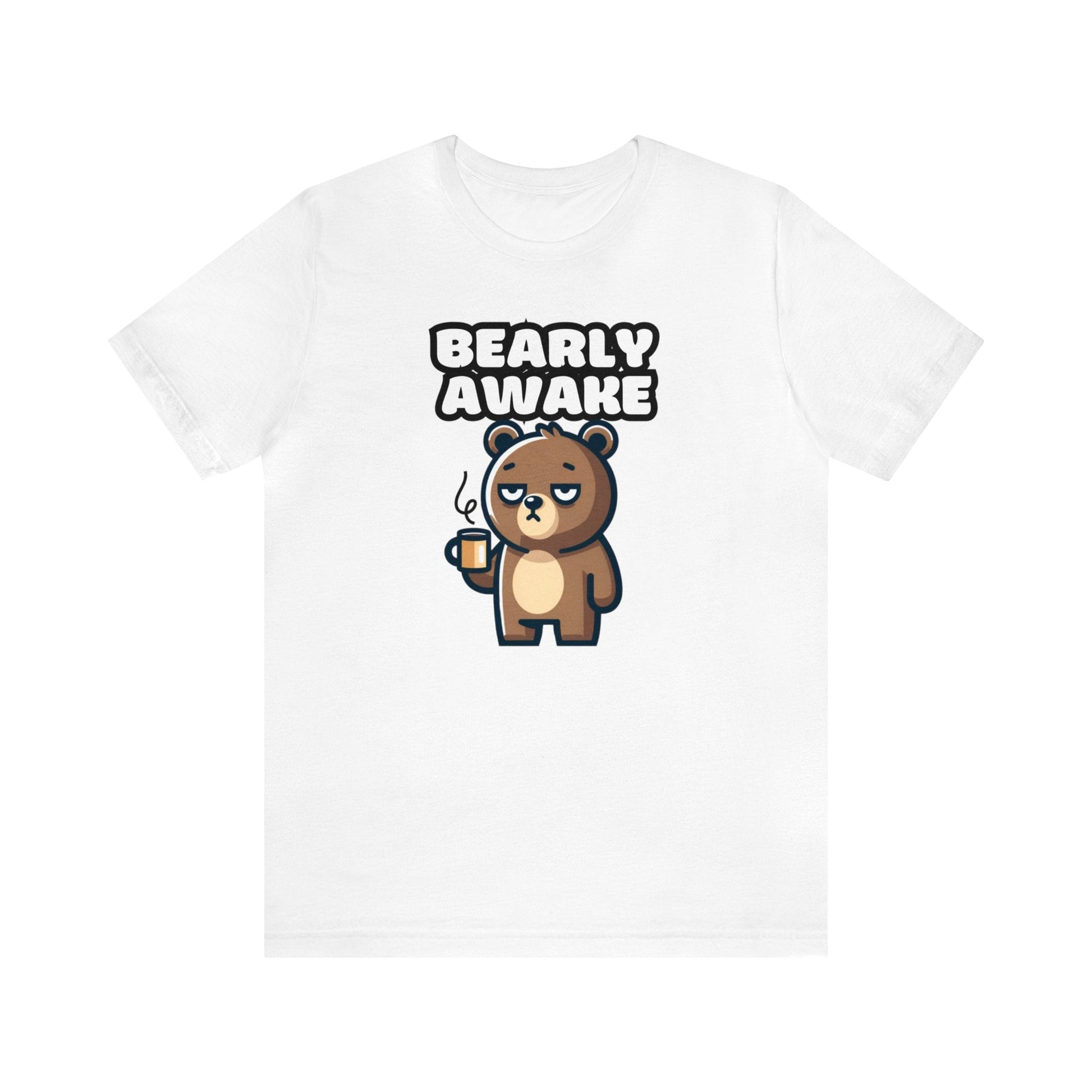 Bearly Awake - Bear T-shirt White / S