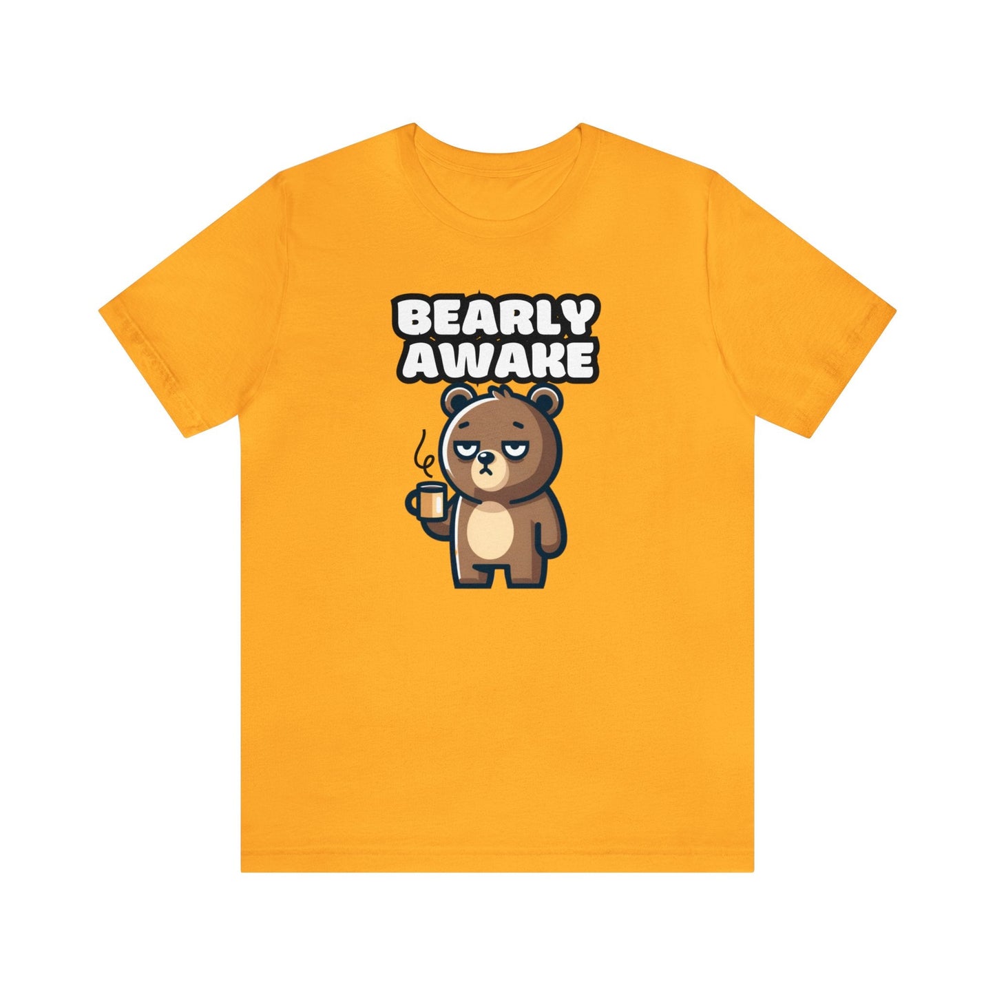 Bearly Awake - Bear T-shirt Yellow / XS