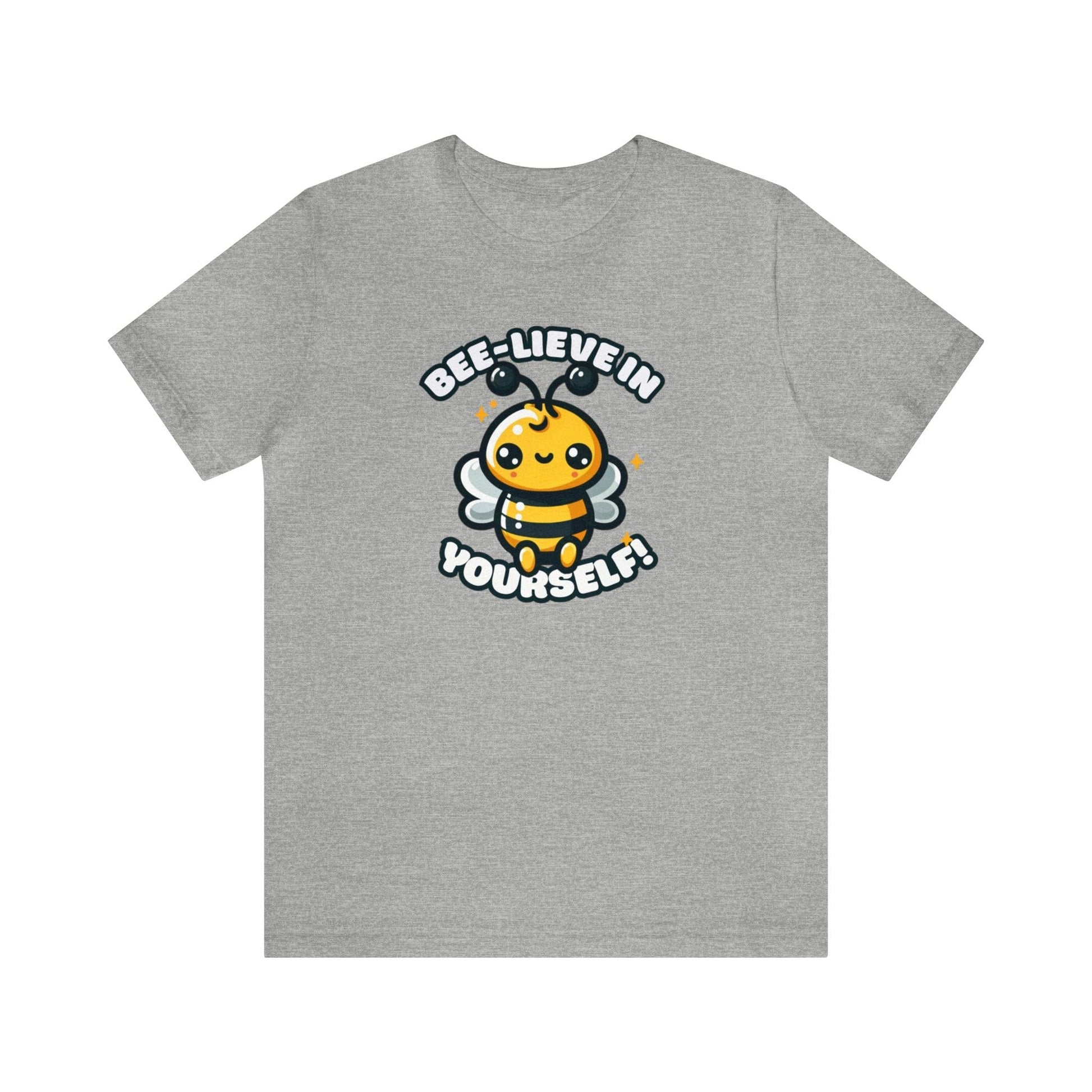 Bee-lieve In Yourself Bee T-shirt Gray / S