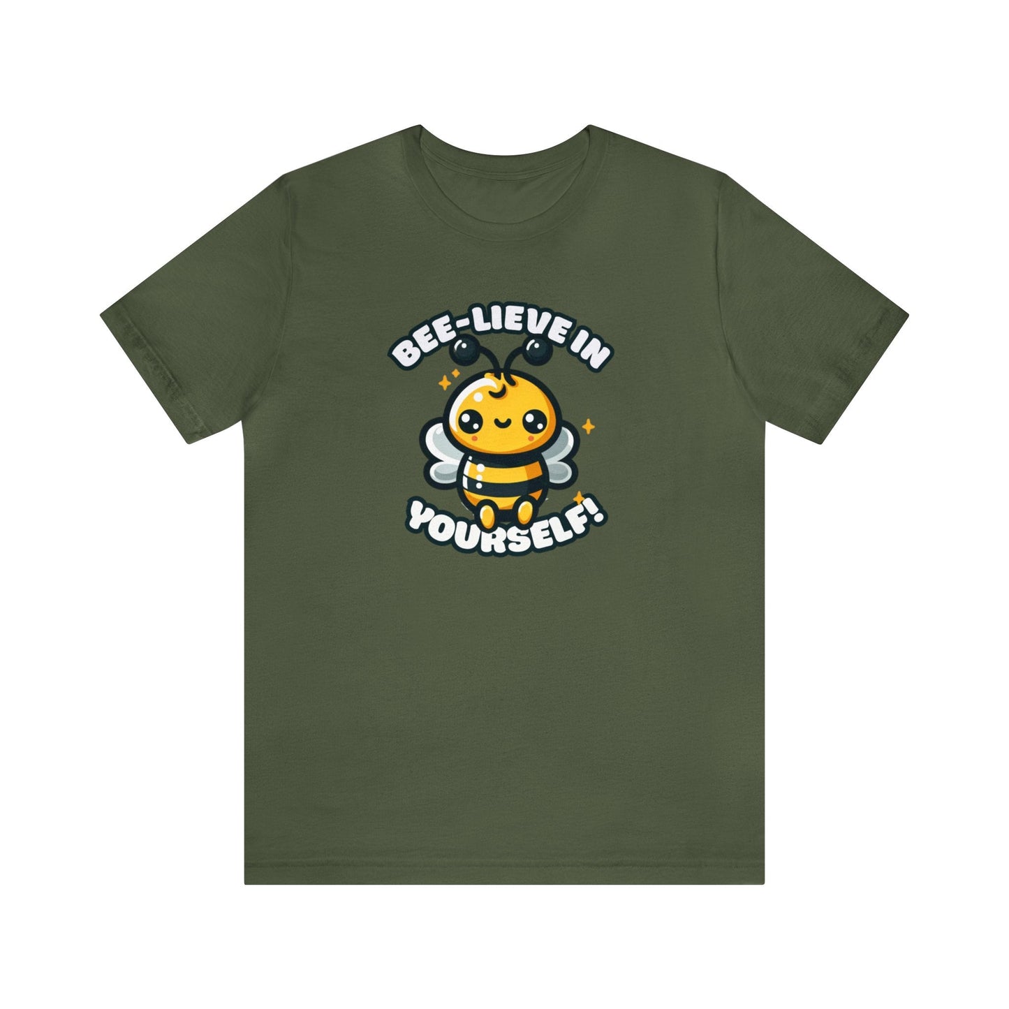 Bee-lieve In Yourself Bee T-shirt Military Green / S