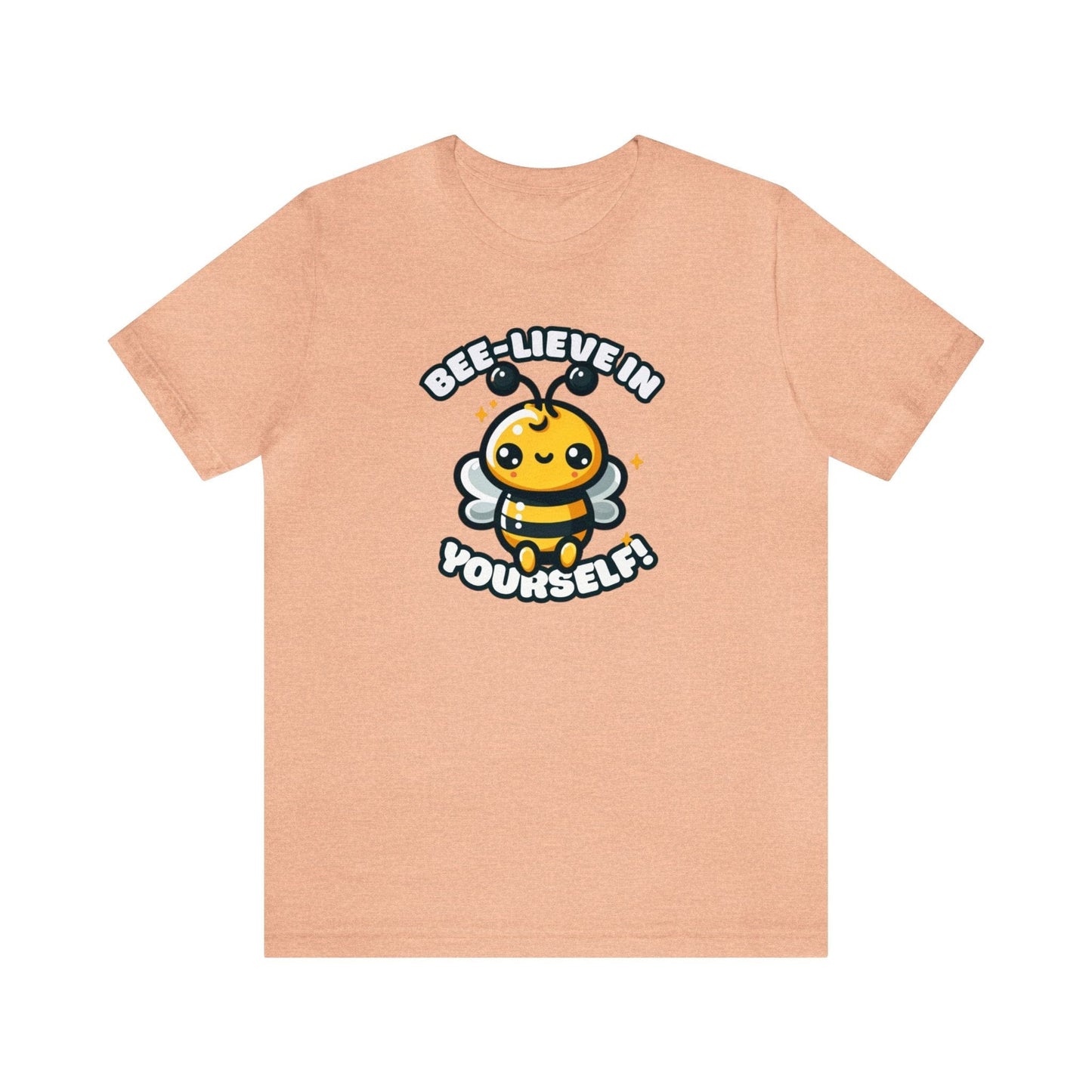 Bee-lieve In Yourself Bee T-shirt Peach / S