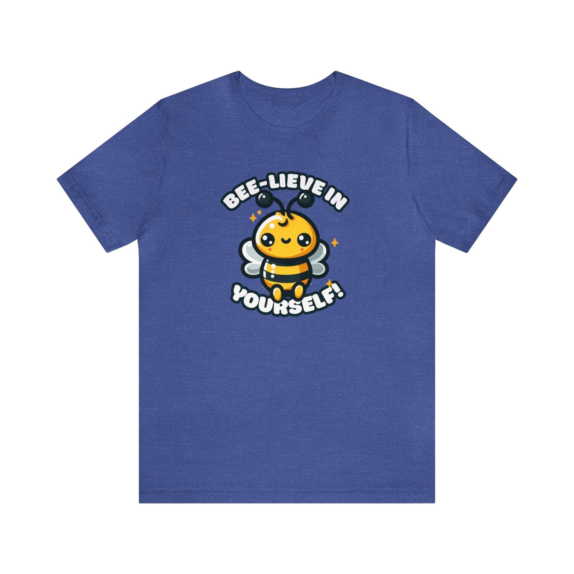 Bee-lieve In Yourself Bee T-shirt Royal Blue / S