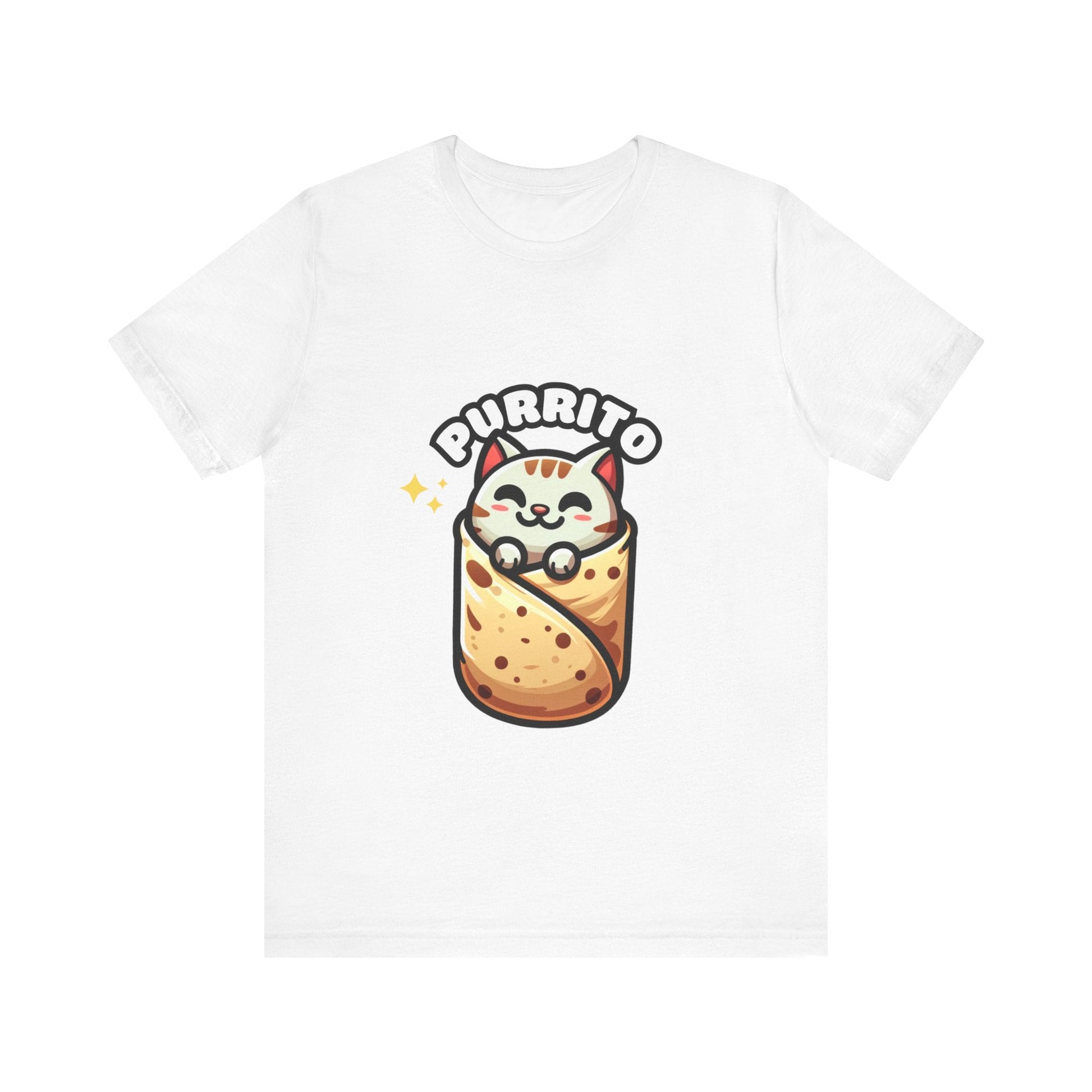 Cutie Cat Burrito - Burrito T-shirt White / S