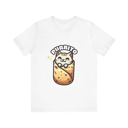 Cutie Cat Burrito - Burrito T-shirt White / S