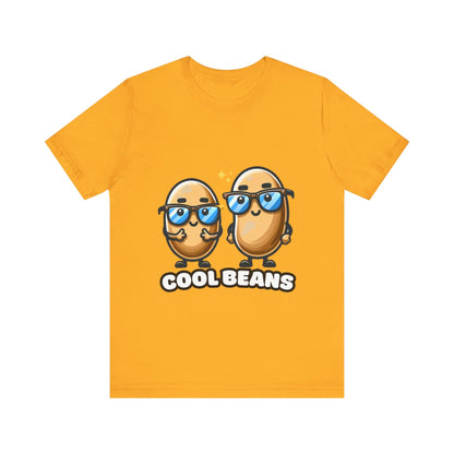 Double Cool beans - Cool beans T-shirt Gold / S