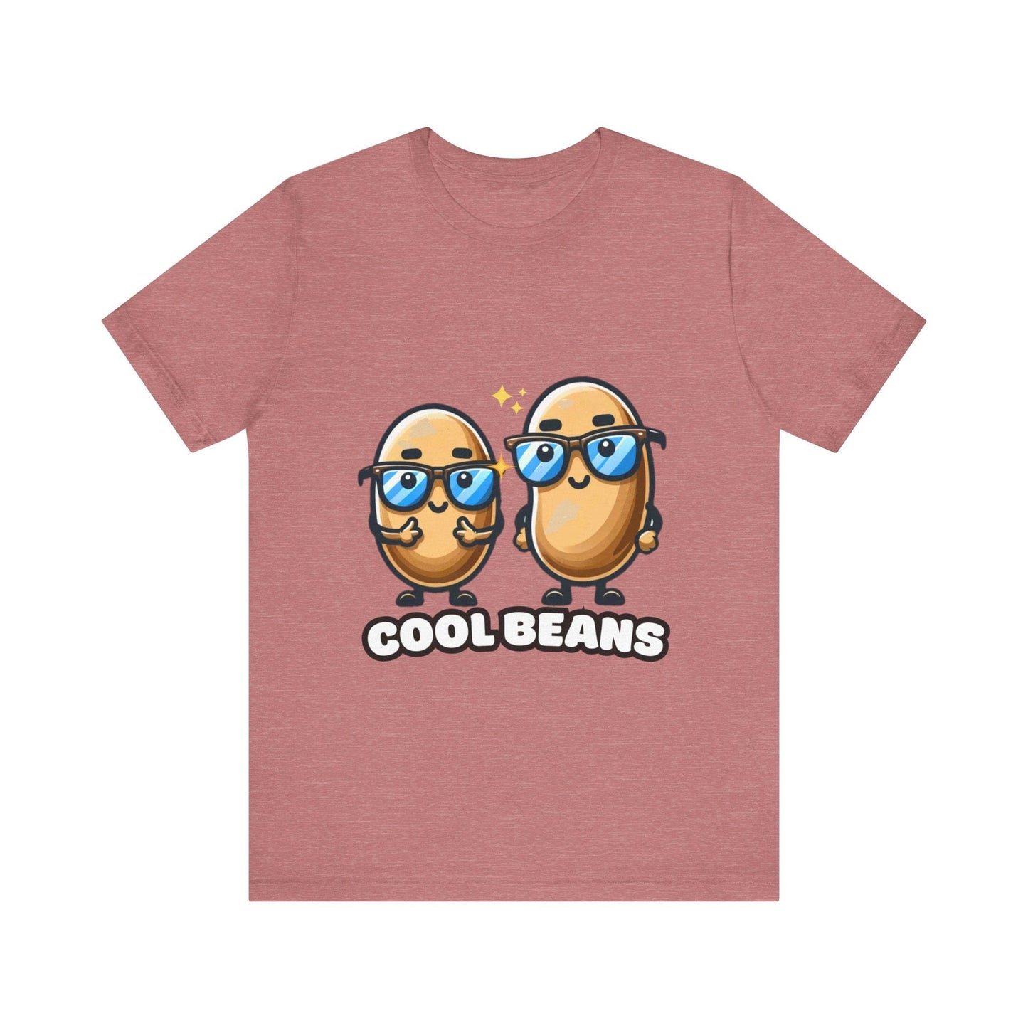 Double Cool beans - Cool beans T-shirt Heather Mauve / S