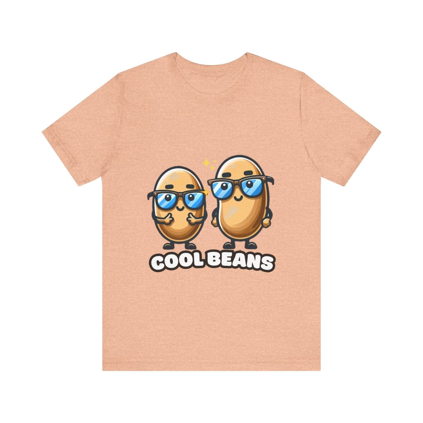 Double Cool beans - Cool beans T-shirt Heather Peach / S