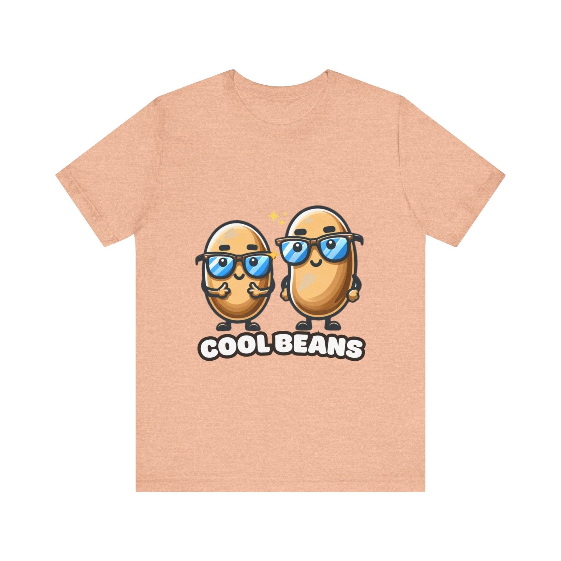 Double Cool beans - Cool beans T-shirt Heather Peach / S