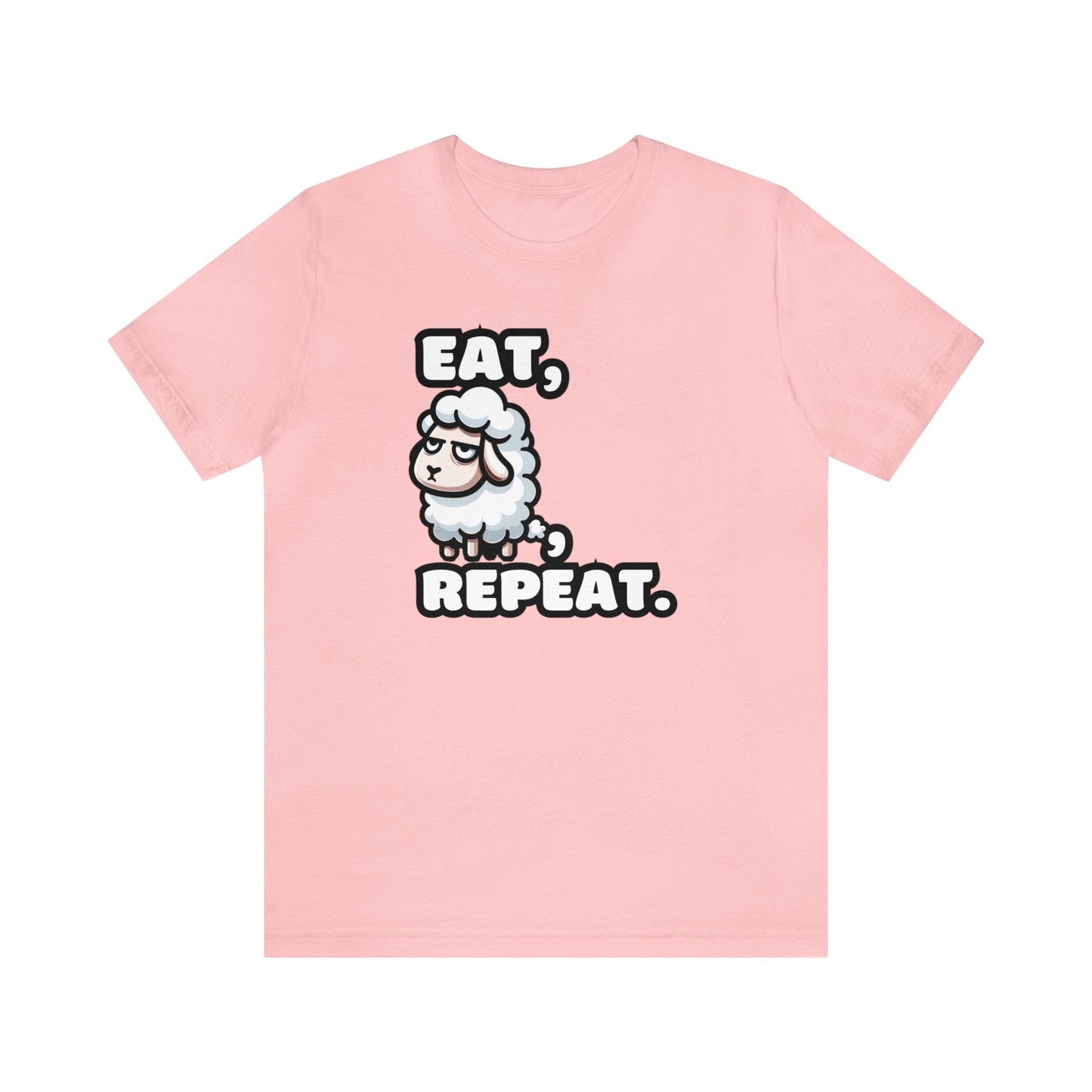 Eat, Sheep, Repeat - Sheep T-shirt Pink / S