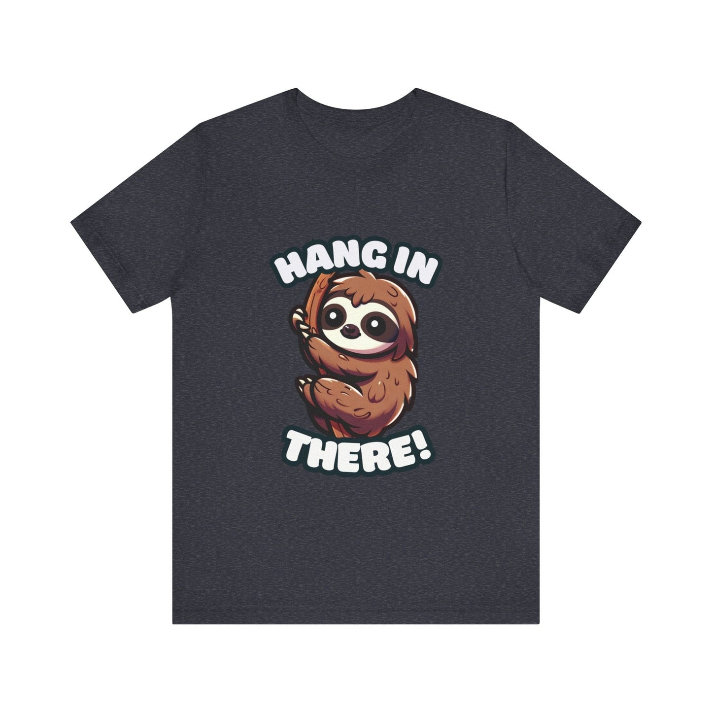 Hang In There - Sloth T-shirt Heather Navy / S