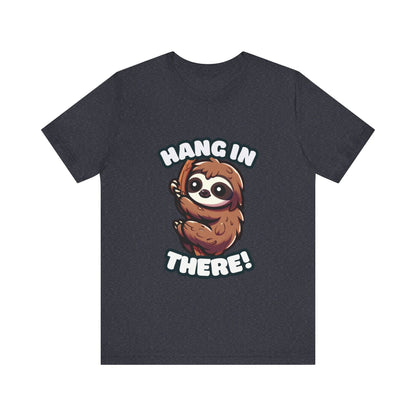 Hang In There - Sloth T-shirt Heather Navy / S