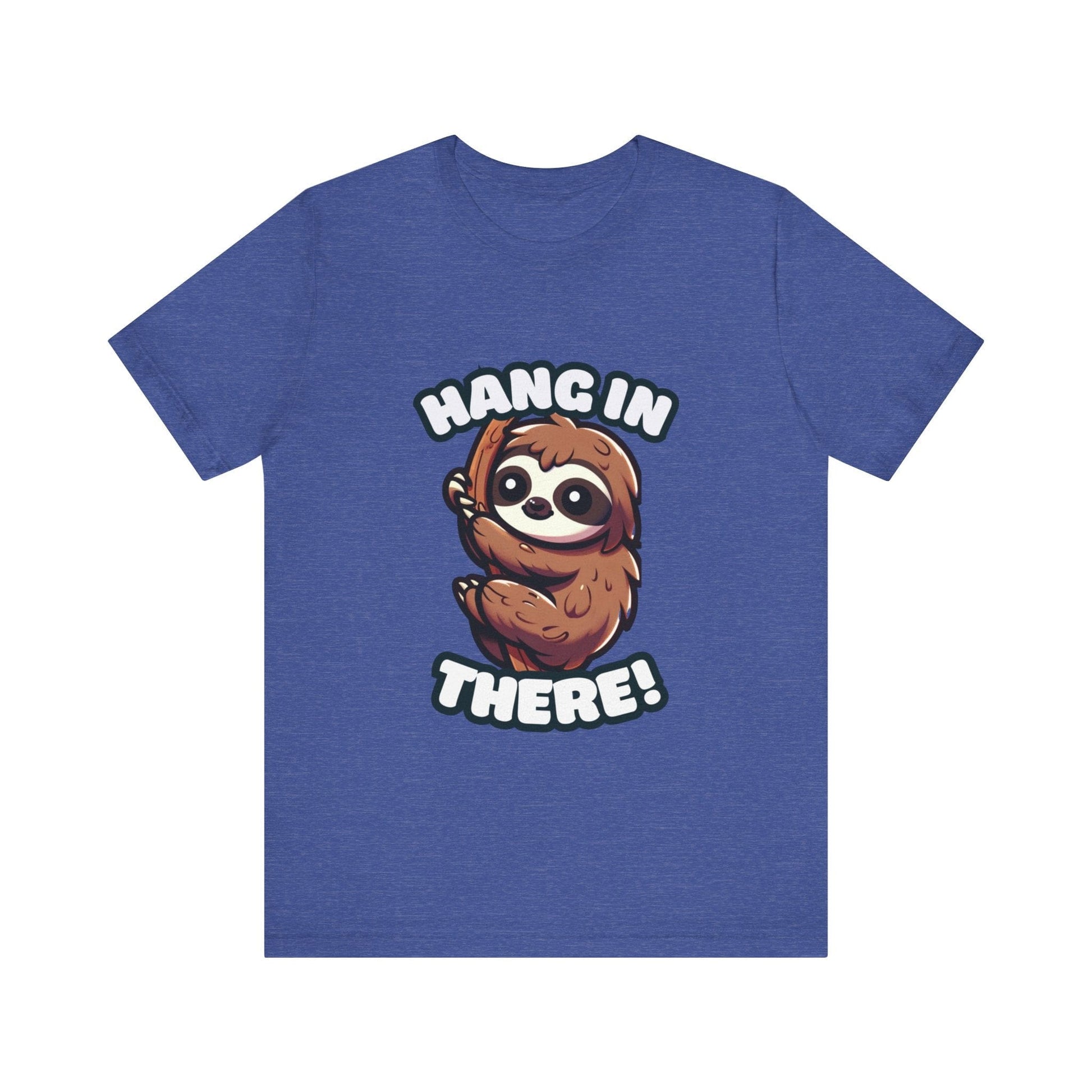 Hang In There - Sloth T-shirt Heather True Royal / S