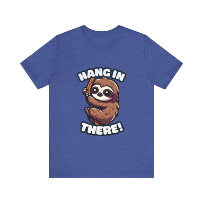 Hang In There - Sloth T-shirt Heather True Royal / S