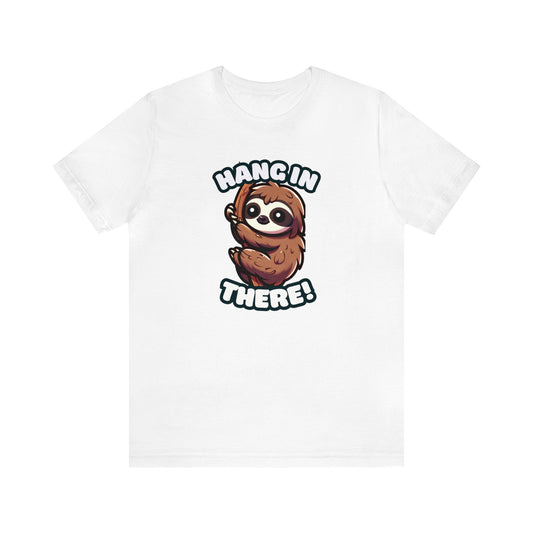 Hang In There Sloth T-shirt White / S