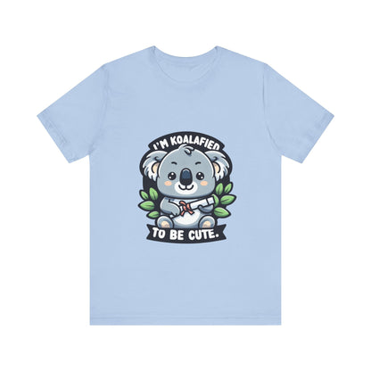 I'm Koalafied To Be Cute - Koala T-shirt Baby Blue / S