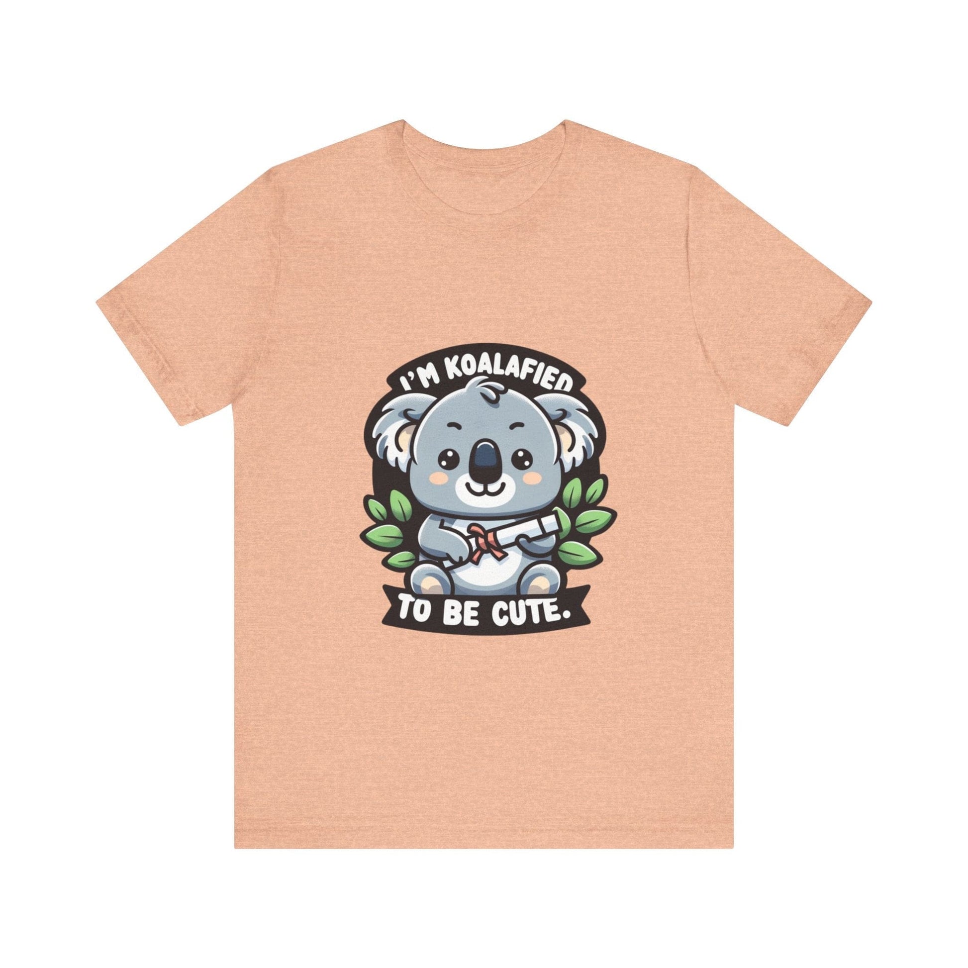 I'm Koalafied To Be Cute - Koala T-shirt Heather Peach / S