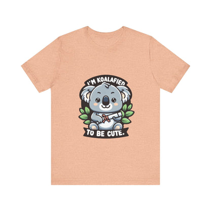 I'm Koalafied To Be Cute - Koala T-shirt Heather Peach / S