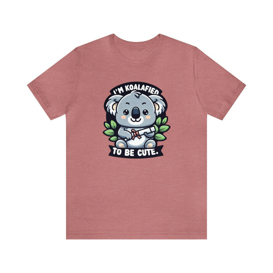 I'm Koalafied To Be Cute Koala T-shirt Mauve / S