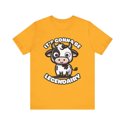 It's Gonna Be Legendairy - Cow T-shirt Gold / S