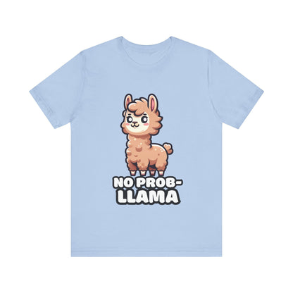 No Prob-llama - Llama T-shirt Baby Blue / S