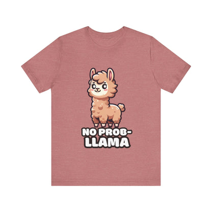 No Prob-llama - Llama T-shirt Heather Mauve / S