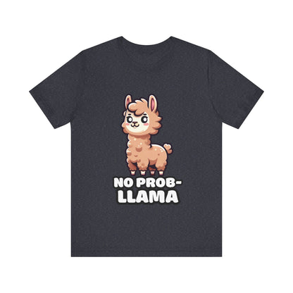 No Prob-llama - Llama T-shirt Heather Navy / S